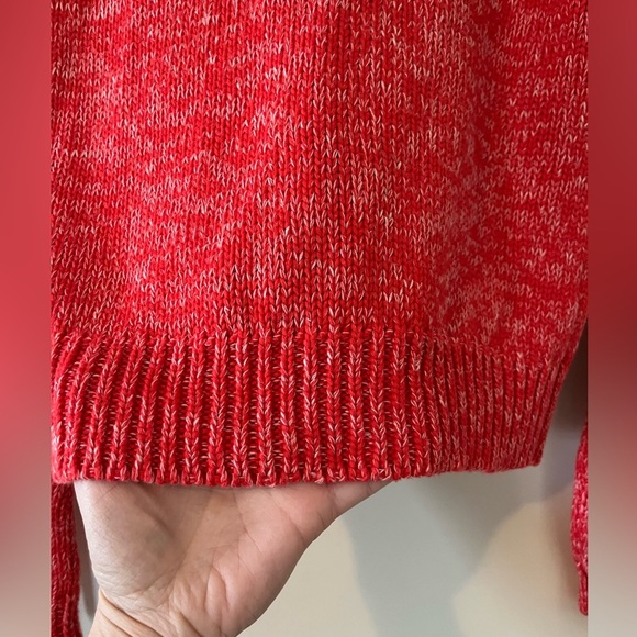 Sale! American Eagle Cotton Rich Coral Long Sleeve Sweater Women’s Size Small - Picture 7 of 16